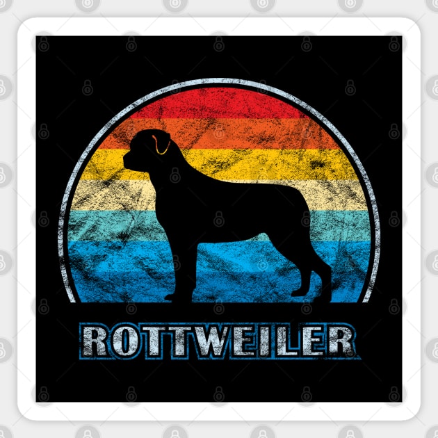 Rottweiler Vintage Design Dog Sticker by millersye